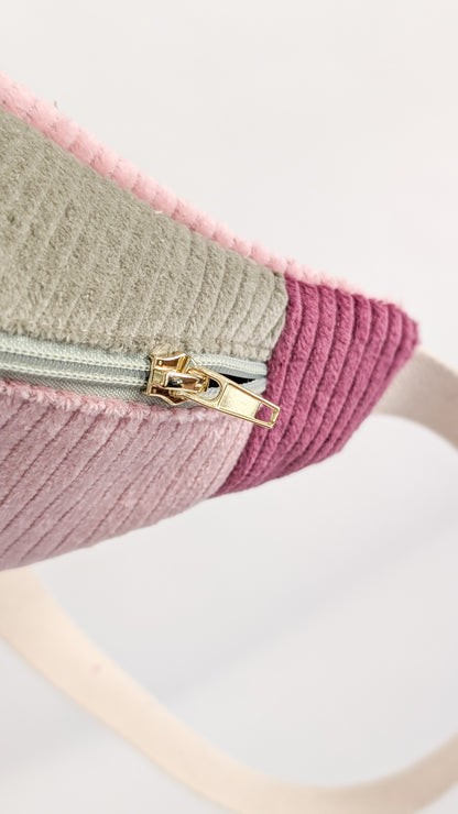 Pastell Cord Bauchtasche Hipbag Umhängetasche BIENEN Beere