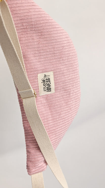 Pastell Cord Bauchtasche Hipbag Umhängetasche BIENEN Beere