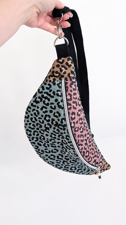 Cord Colourblock Cord Bauchtasche Hipbag Umhängetasche Pastell LEO