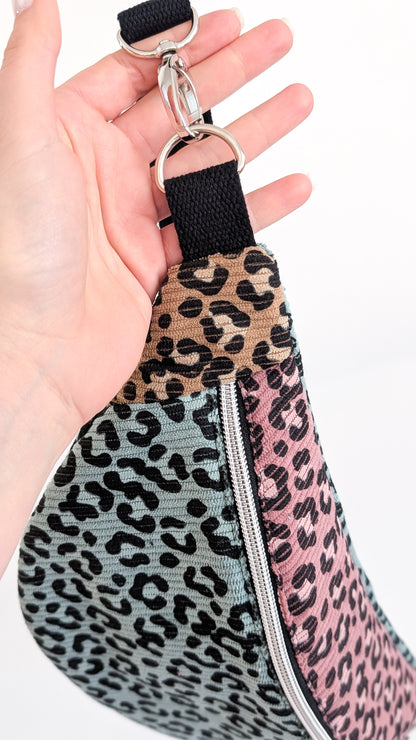 Cord Colourblock Cord Bauchtasche Hipbag Umhängetasche Pastell LEO