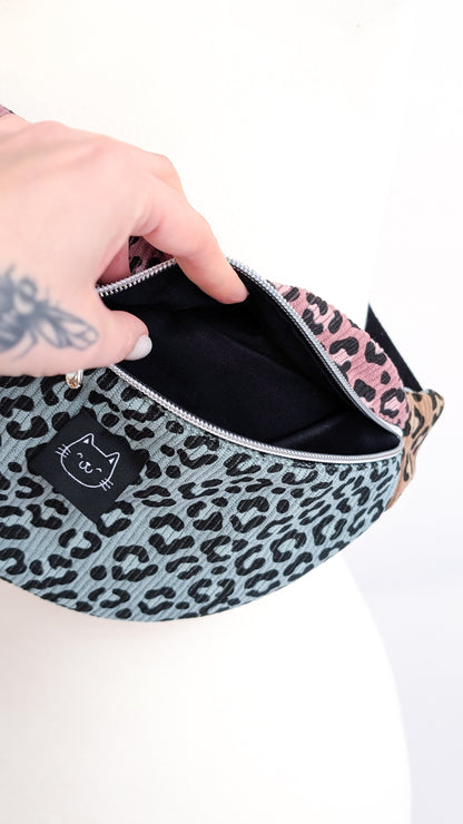 Cord Colourblock Cord Bauchtasche Hipbag Umhängetasche Pastell LEO