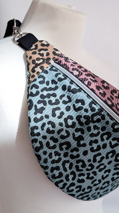 Cord Colourblock Cord Bauchtasche Hipbag Umhängetasche Pastell LEO