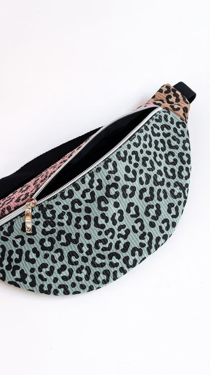 Cord Colourblock Cord Bauchtasche Hipbag Umhängetasche Pastell LEO
