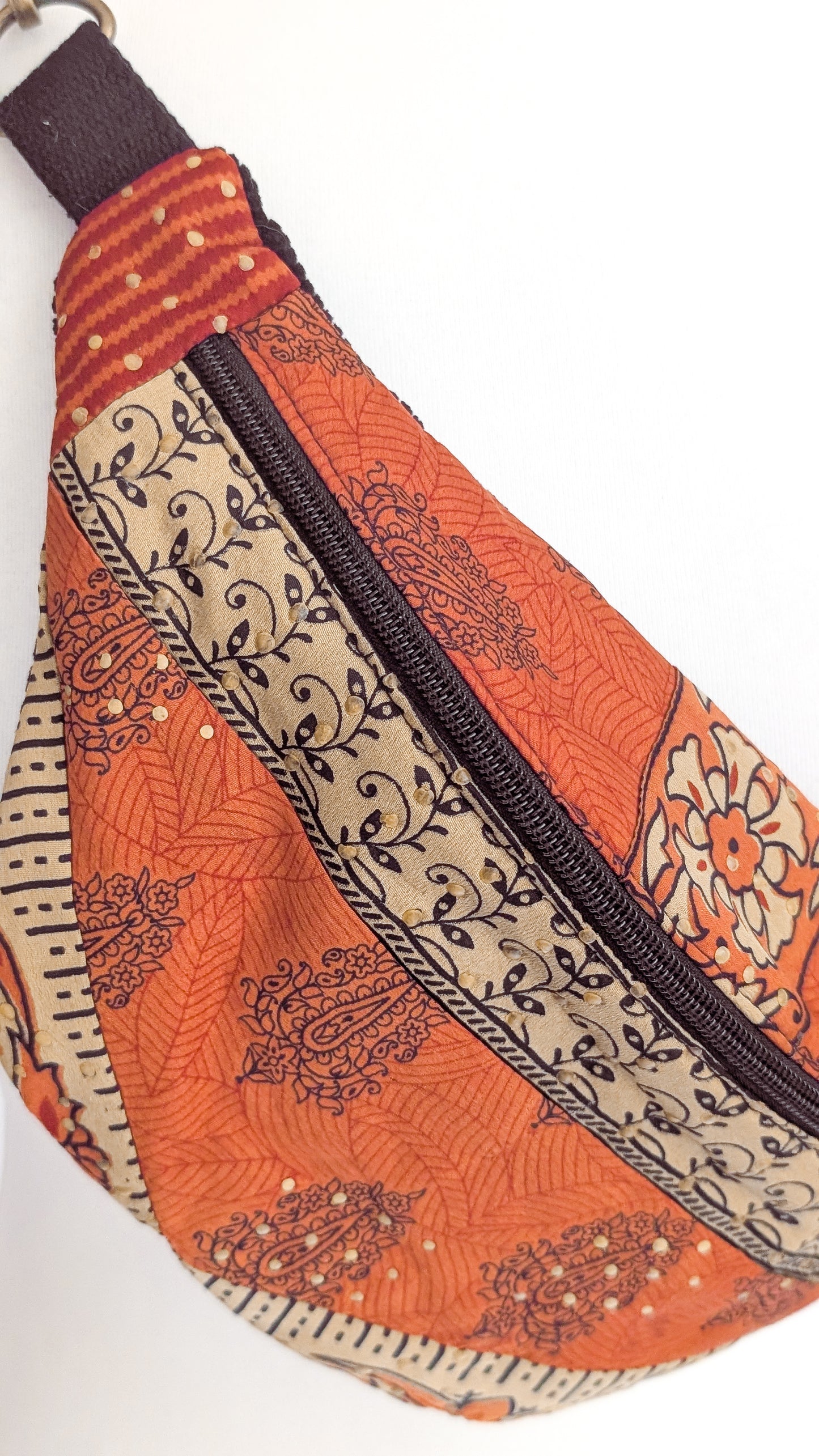 Upcycling Sari Bag Bauchtasche + Geldbörse Hippie Hipbag Boho Festivaltasche Set
