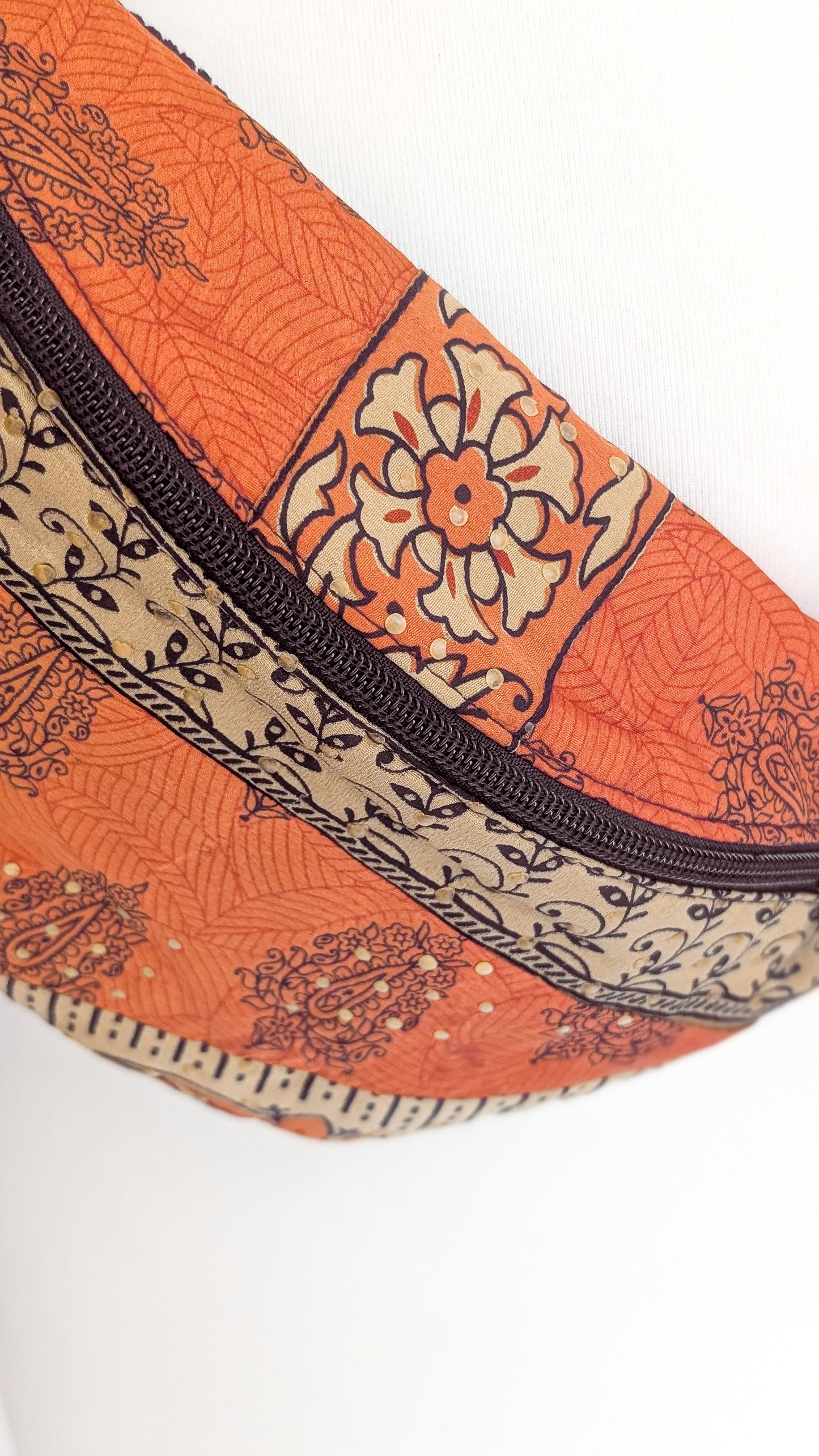 Upcycling Sari Bag Bauchtasche + Geldbörse Hippie Hipbag Boho Festivaltasche Set