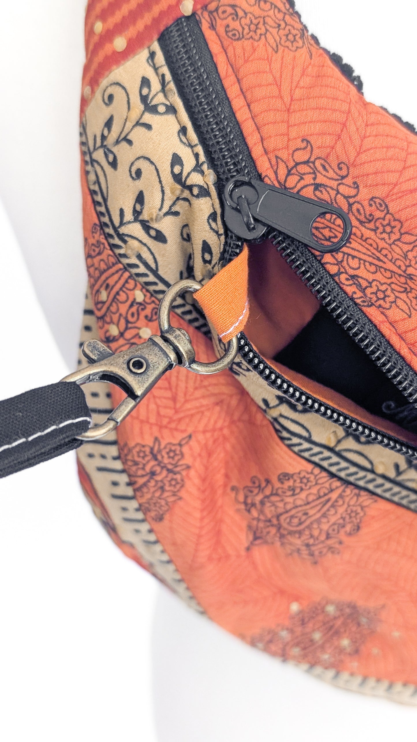Upcycling Sari Bag Bauchtasche + Geldbörse Hippie Hipbag Boho Festivaltasche Set