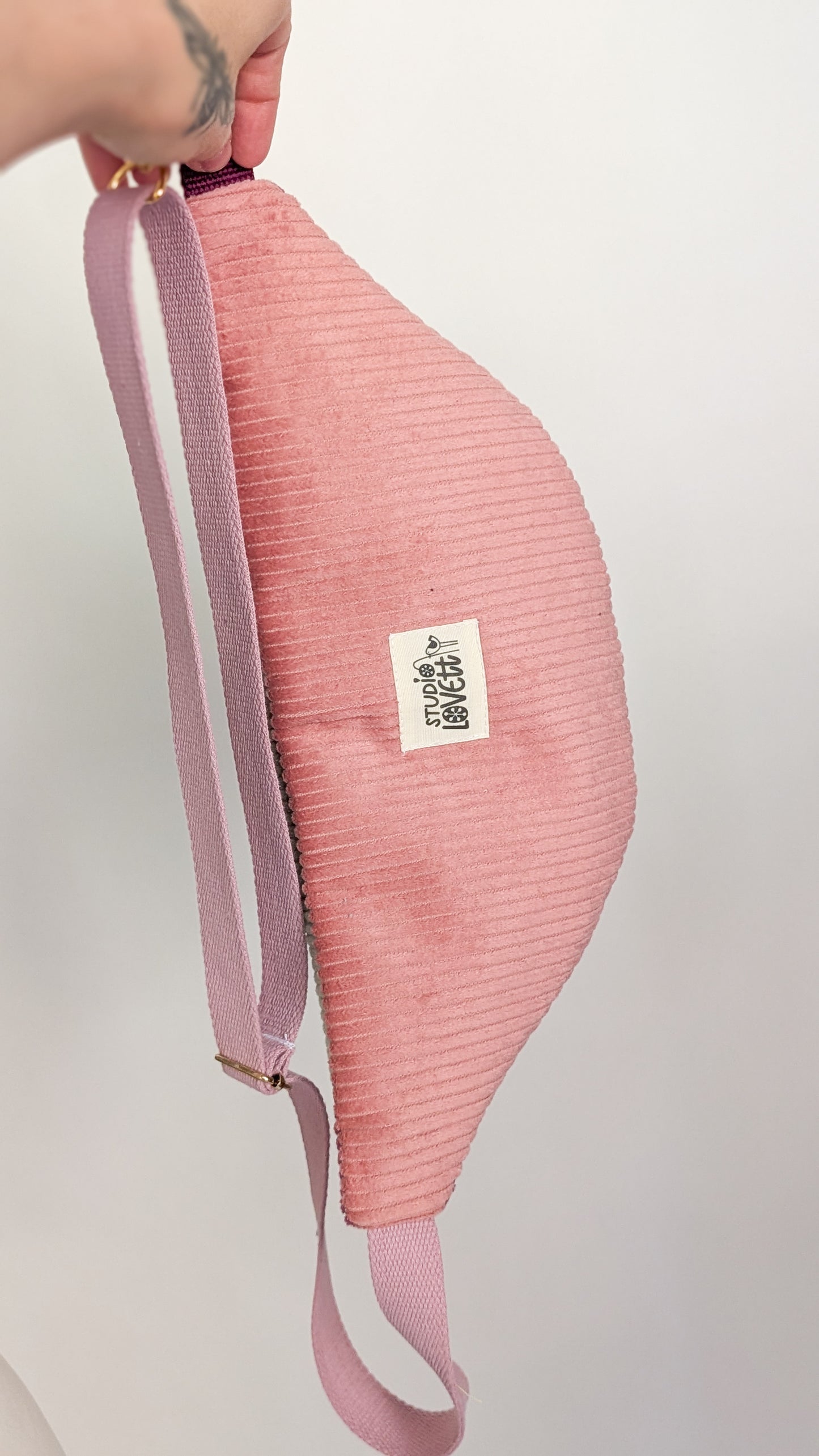 Color Blocking Cord Bauchtasche Daisy Gänseblümchen BIENEN Beere