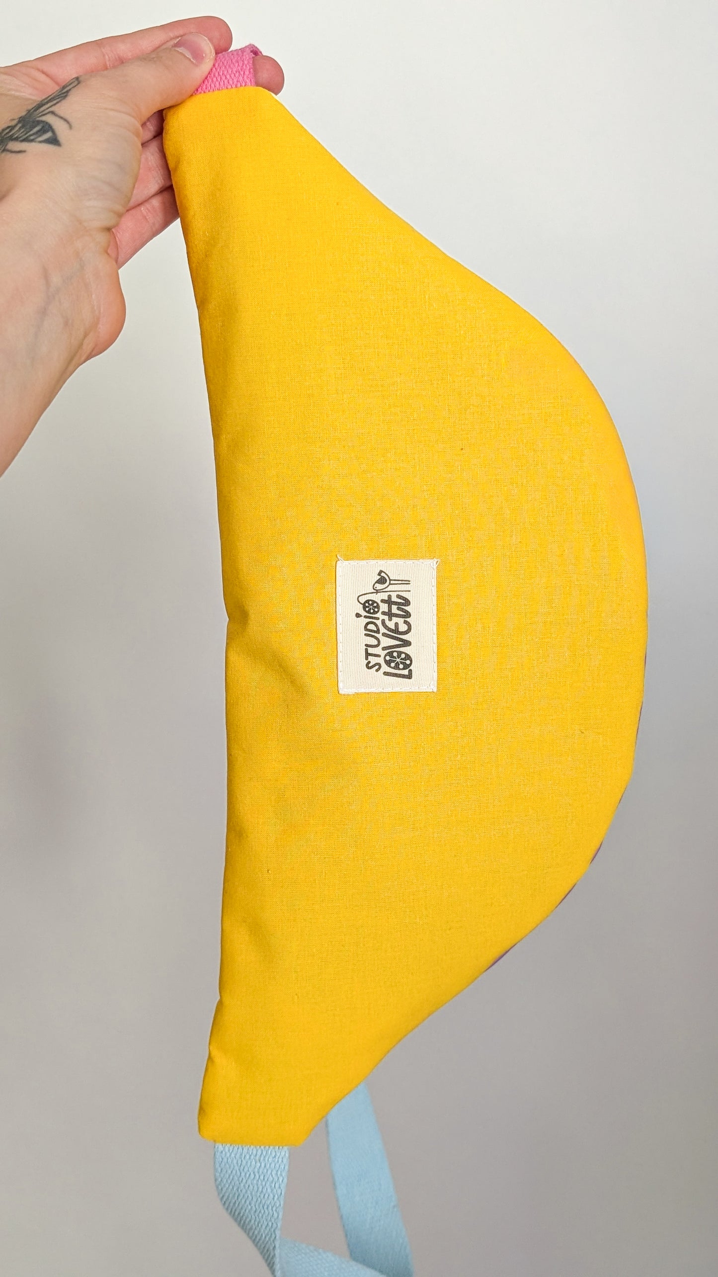 Bunte Pastell Zero Waste Daisy Bauchtasche Cross Body Einzelstück