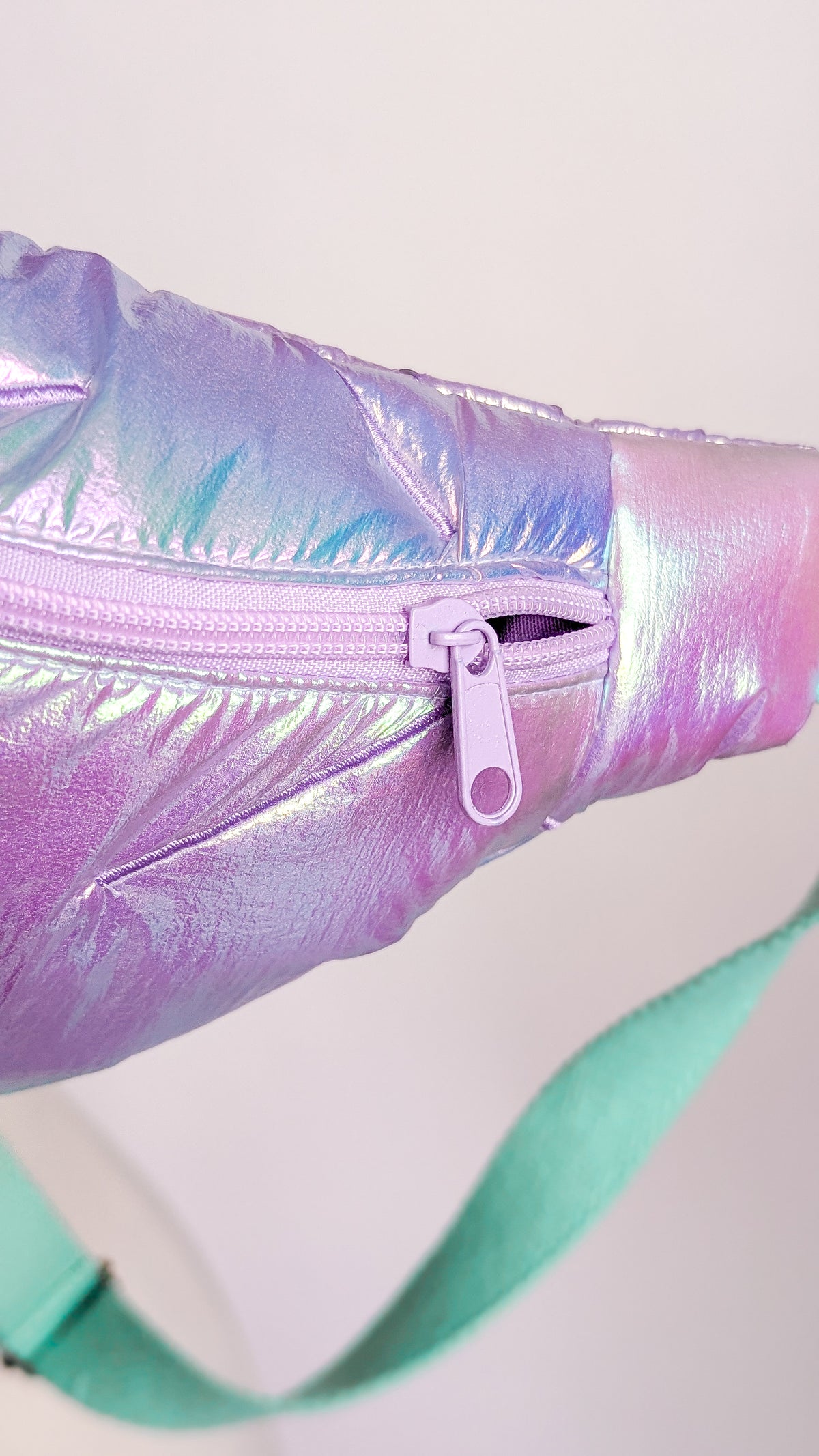 Holografische Pastell Mermaid 80s Bauchtasche Hipbag Stepper