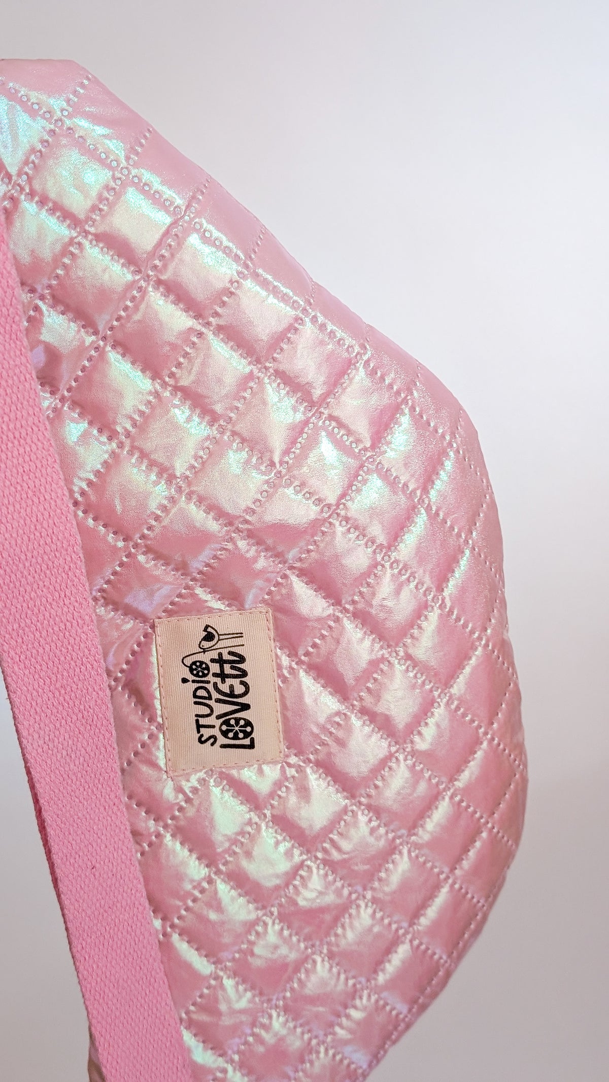 Holografische Galaxy Pastell 80s Bauchtasche Hipbag Stepper Rosa