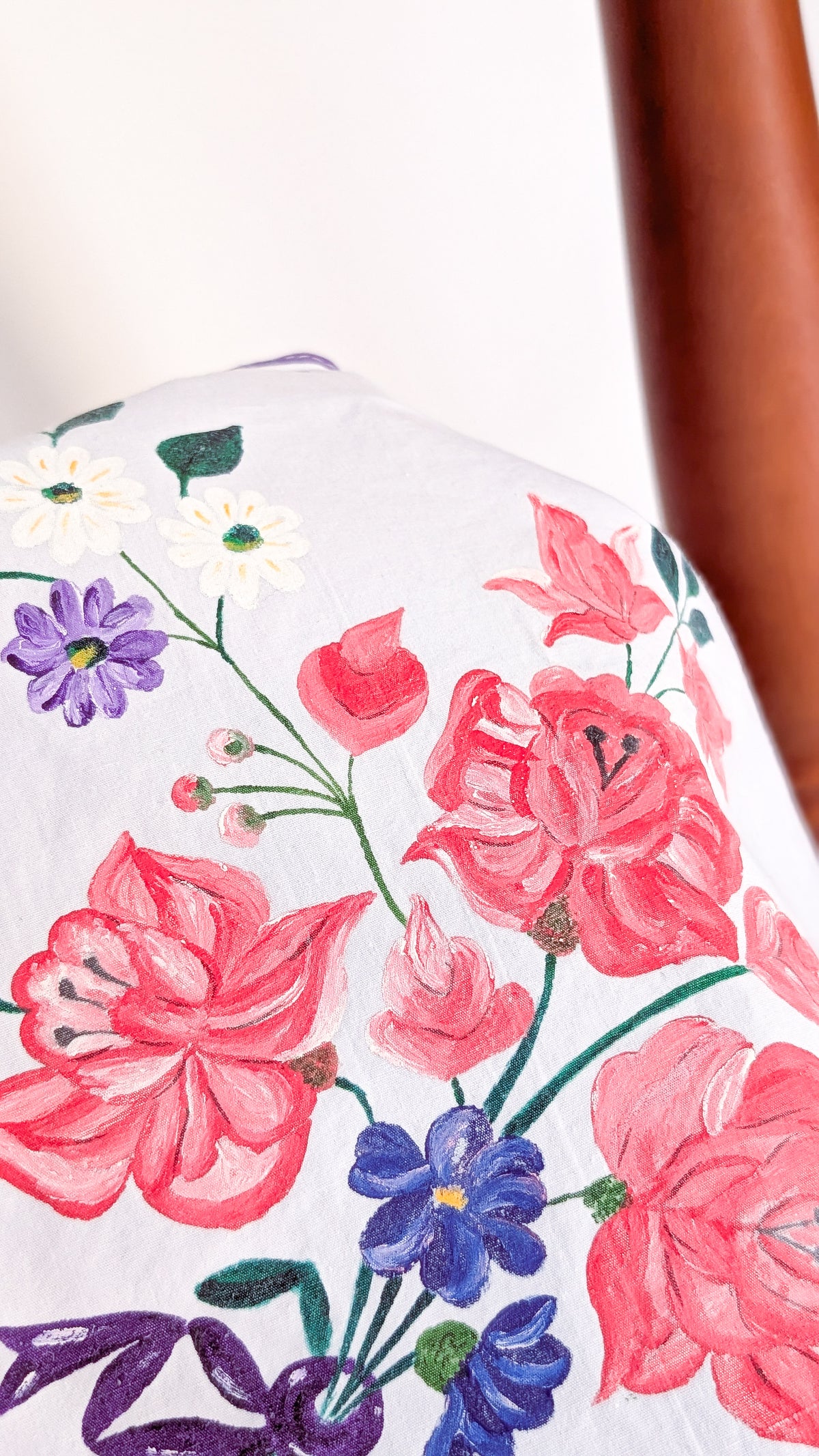 Handbemalte Upcycling Tasche Einkaufsbeutel Nachhaltige Einkaufstasche "Omi's Tischdecke"