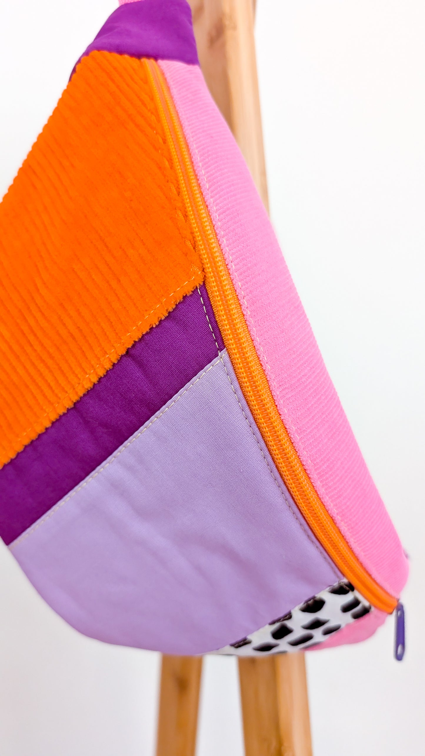 Zero Waste 80s Patchwork Hipbag Bauchtasche Cross Body Bag