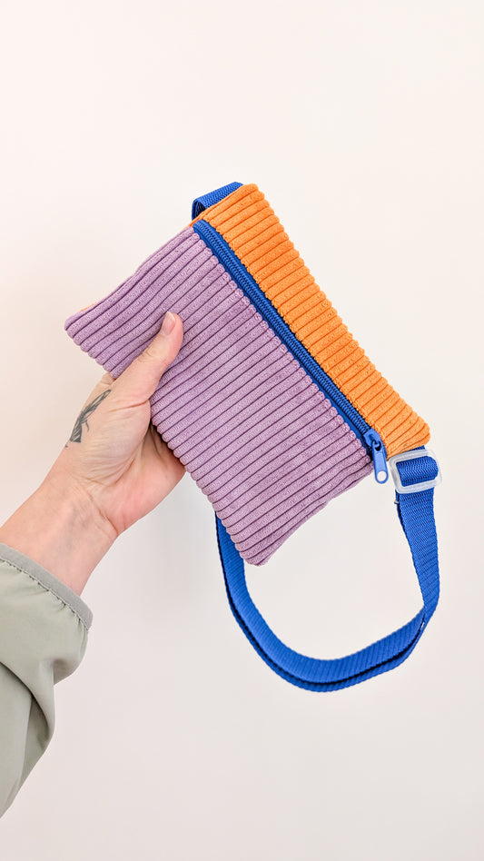 Kiddie Bag - Cord Colorblock Kids Bauchtasche für Mama und Kind - 4 Styles
