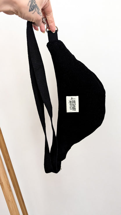 Cord Hipbag Bauchtasche Daisies - Schwarz oder Altrosa