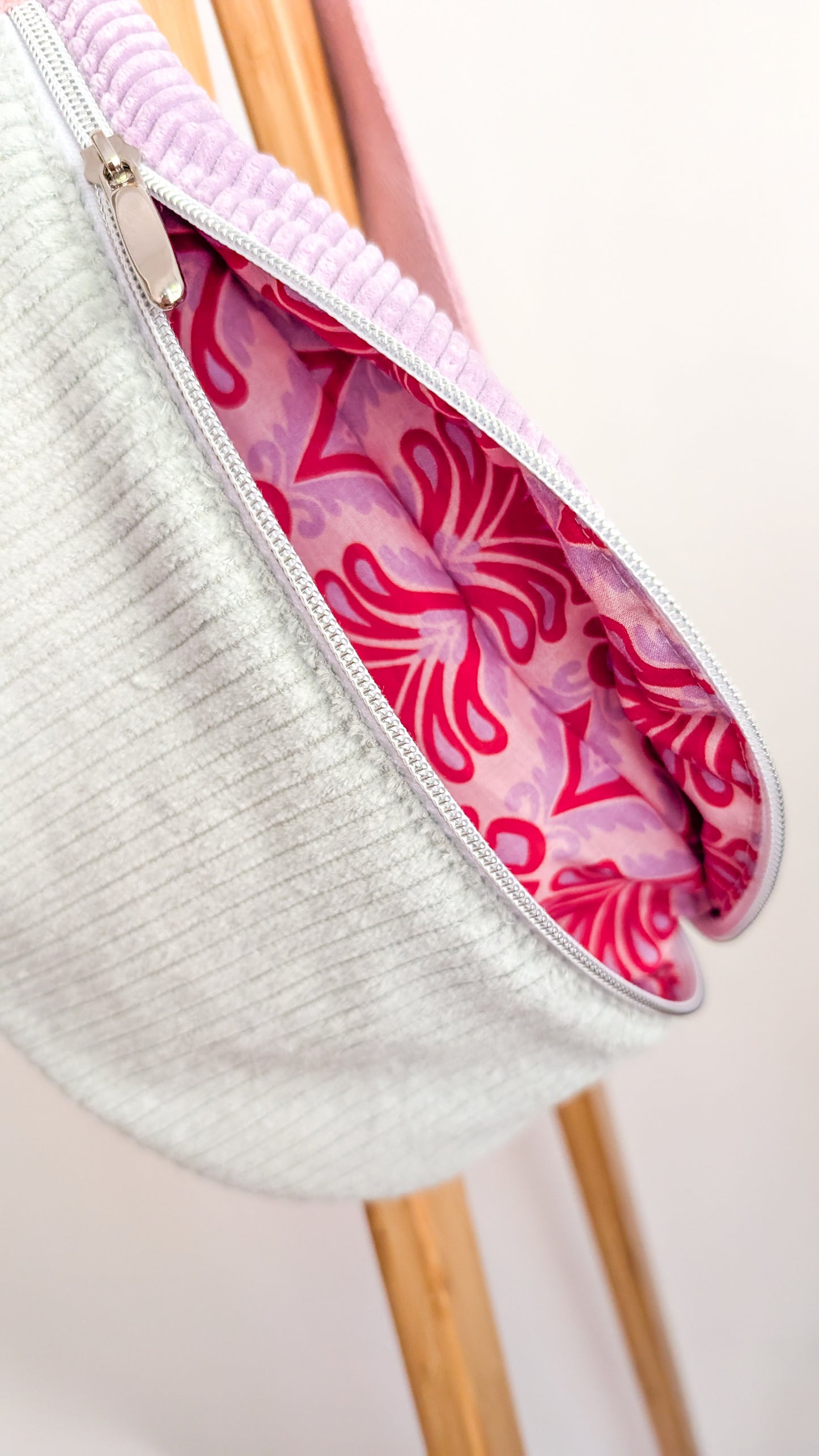 Pastell Cord Bauchtasche Hipbag Crossbody Umhängetasche Mint,Flieder,Rosa