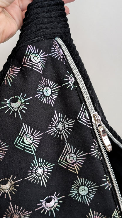 Hipbag Bauchtasche Crossbody Bag Schwarz MOONPHASES Halloween