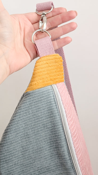 Pastell Cord Bauchtasche Hipbag Bodybag Umhängetasche Puffins