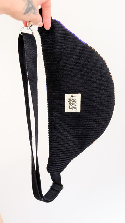 Cord Colourblock Cord Bauchtasche Hipbag Umhängetasche LEO #1