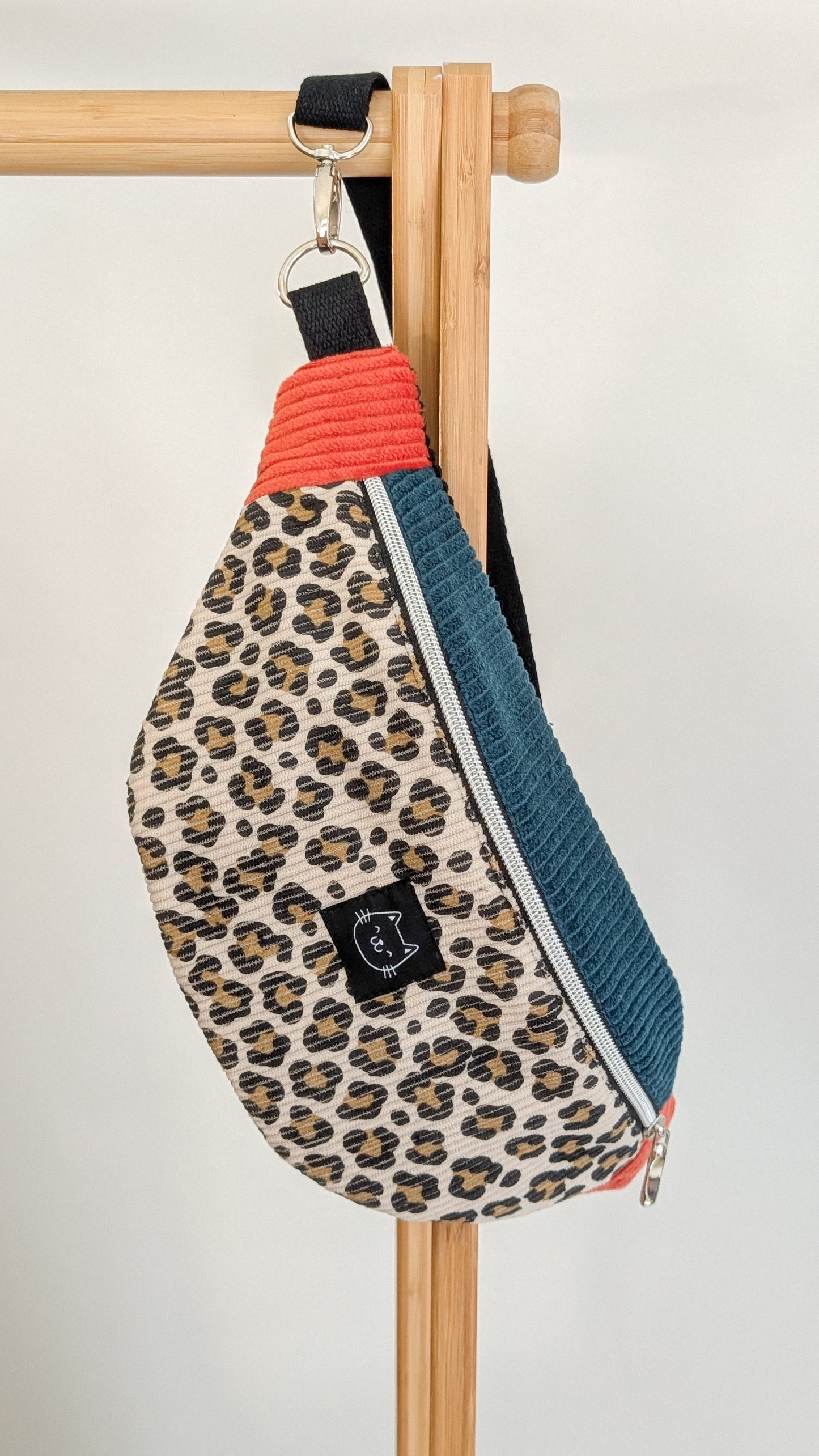 Cord Colourblock Cord Bauchtasche Hipbag Umhängetasche LEO #2