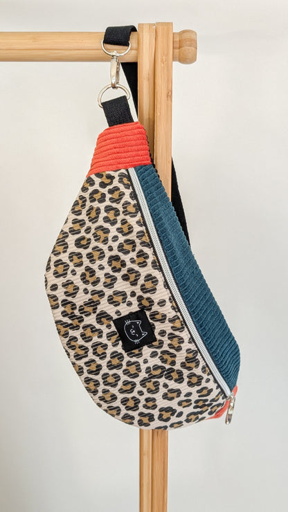 Cord Colourblock Cord Bauchtasche Hipbag Umhängetasche LEO #2