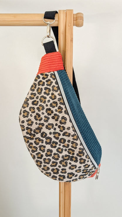 Cord Colourblock Cord Bauchtasche Hipbag Umhängetasche LEO #2