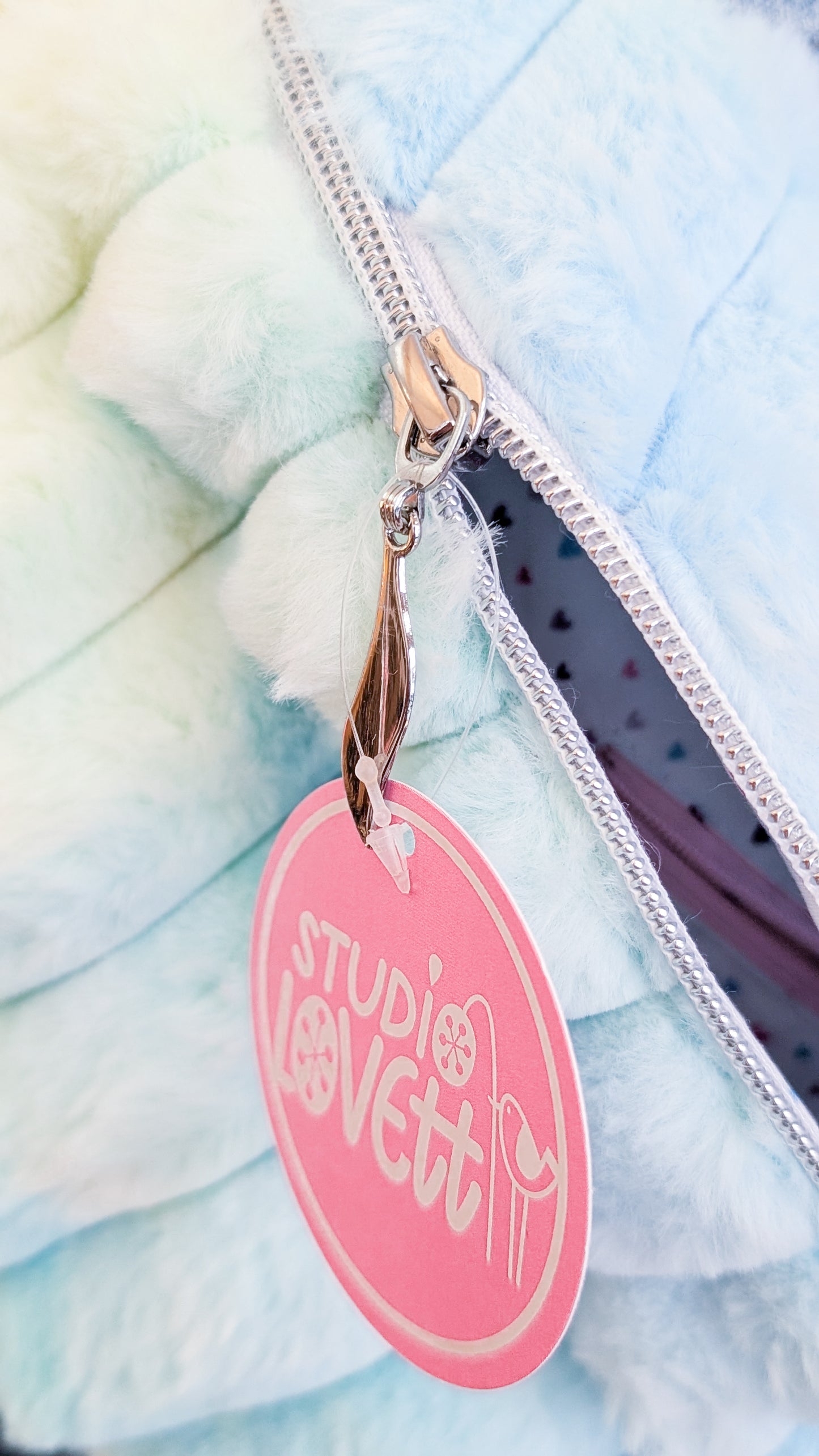 Große XL Umhängetasche Rainbow Plüsch Bauchtasche Kuschelfell