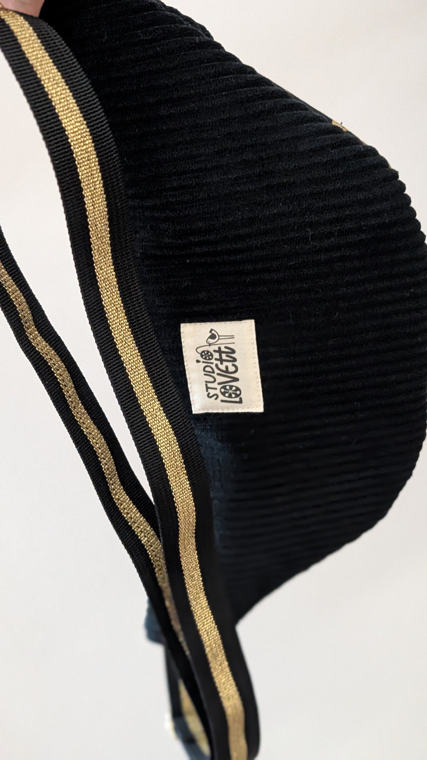 Hipbag Bauchtasche Crossbody Bag Schwarz GOLD Halloween Witch