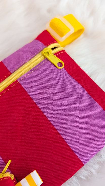 Kiddie Bag - Colorblock STRIPES Kids Bauchtasche für Mama und Kind