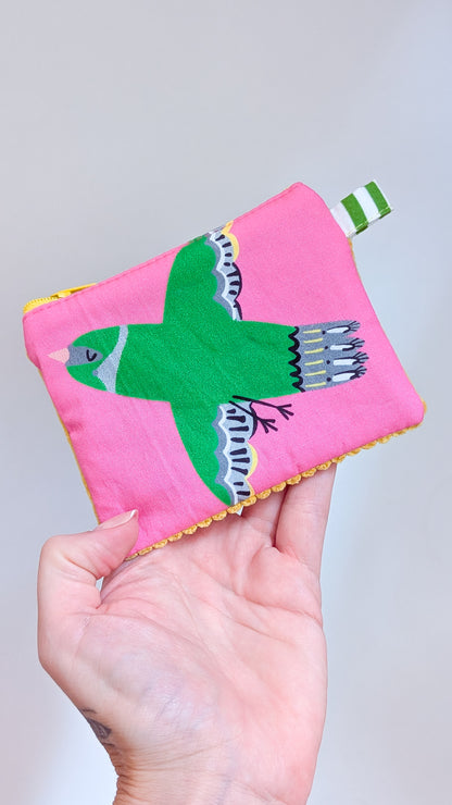 Bunte Colorblock Geldbörse Geldbeutel BIRDS