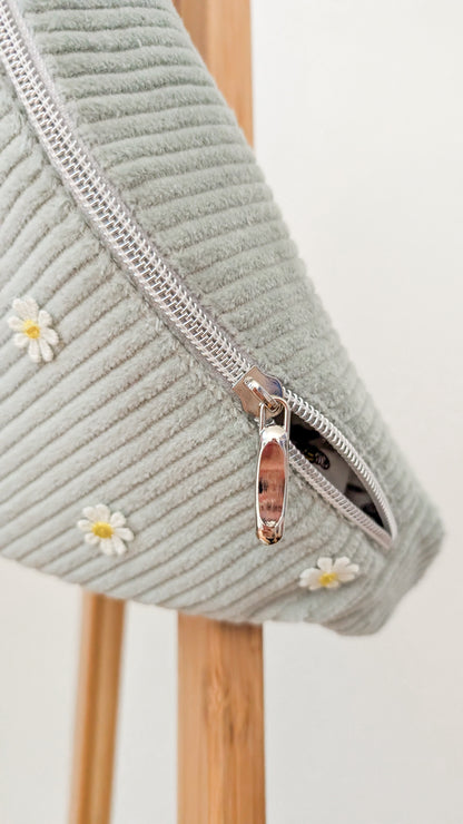 Pastell Cord Hipbag Bauchtasche Daisies - 2 Farben
