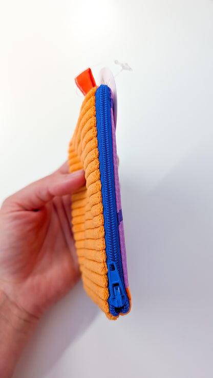 Bunte Cord Colorblock Geldbörse Geldbeutel TULIPS