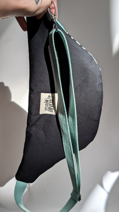 Zero Waste Patchwork - Bauchtasche Pastell Mint Einzelstück