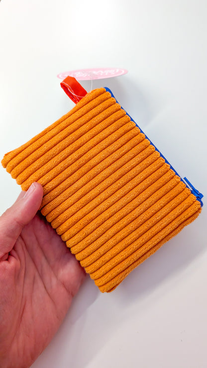 Bunte Cord Colorblock Geldbörse Geldbeutel TULIPS