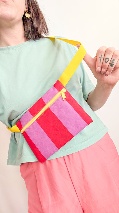 Kiddie Bag - Colorblock STRIPES Kids Bauchtasche für Mama und Kind