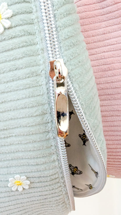 Pastell Cord Hipbag Bauchtasche Daisies - 2 Farben