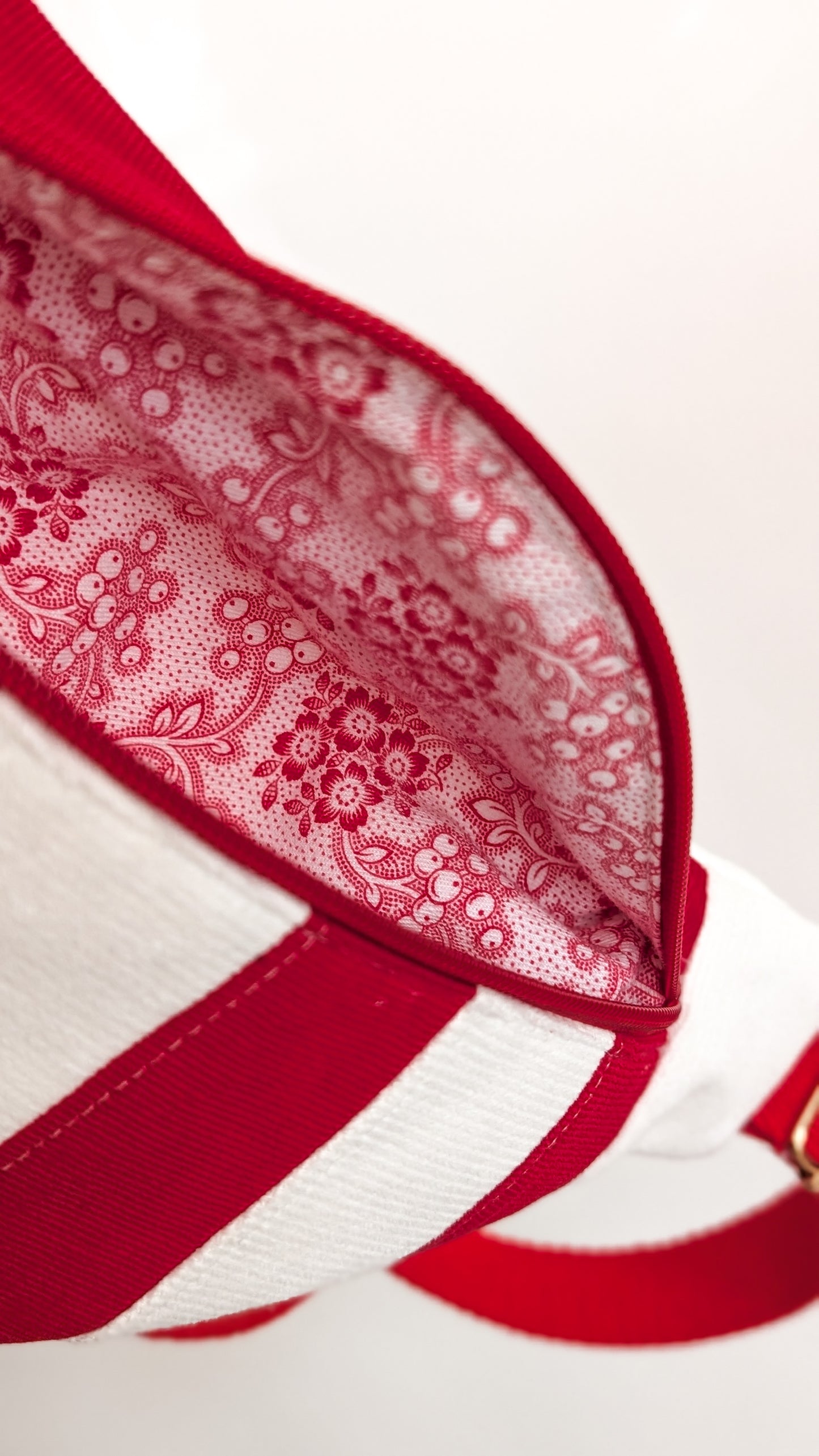 Weihnachten Hipbag Streifen Bauchtasche Patchwork Tasche Rot/Weiß LIMITIERT