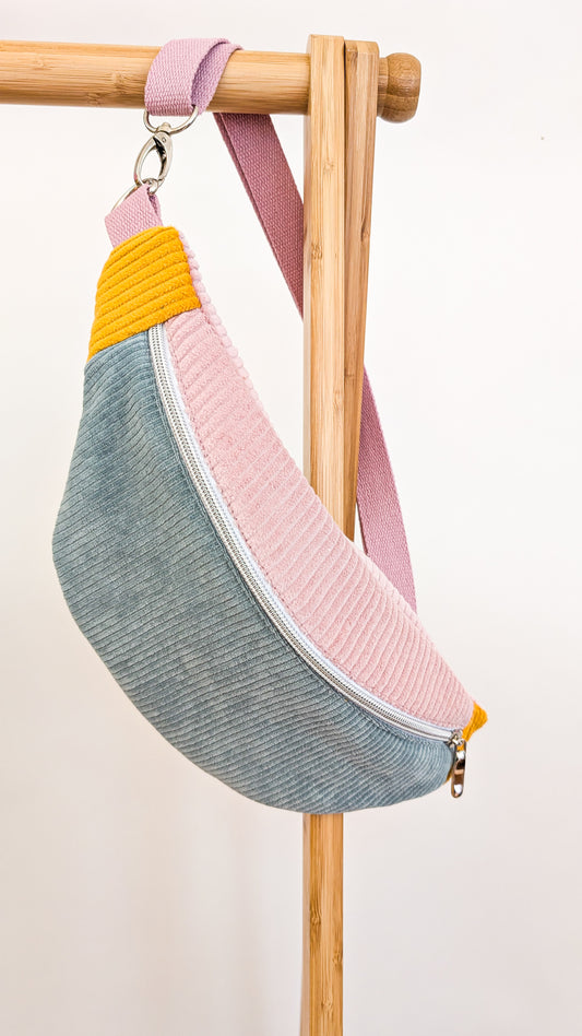 Pastell Cord Bauchtasche Hipbag Bodybag Umhängetasche Puffins