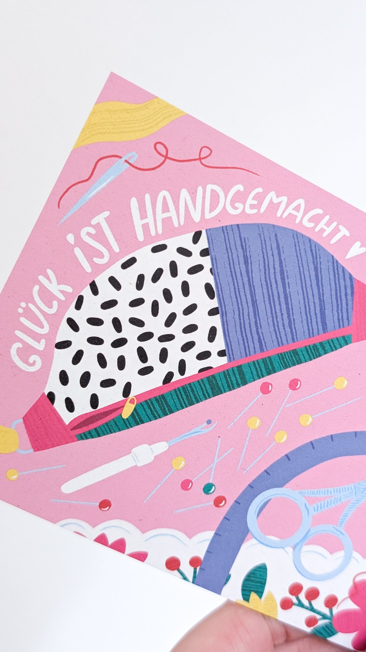 Postkarte "GLÜCK IST HANDGEMACHT"