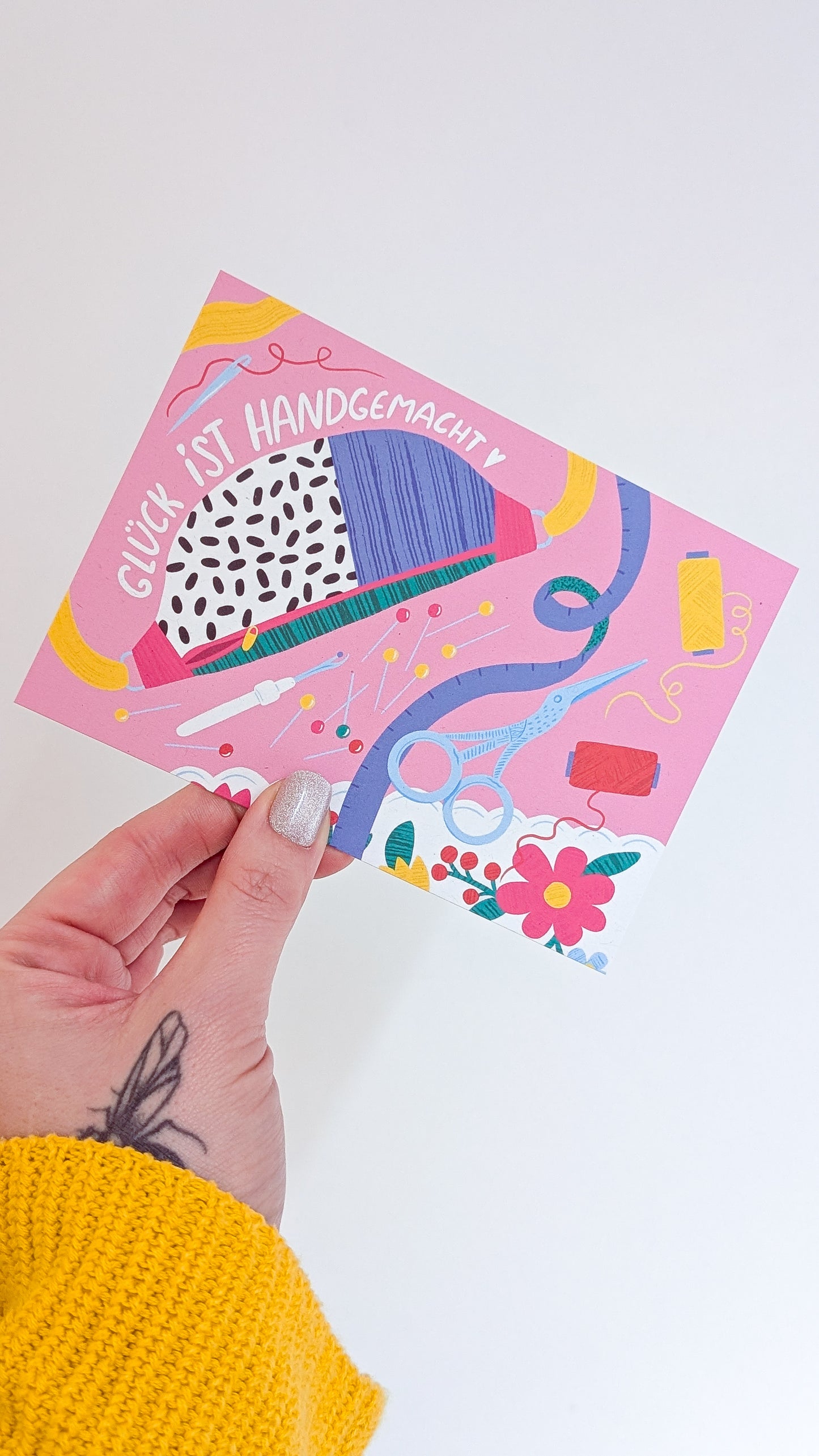 Postkarte "GLÜCK IST HANDGEMACHT"