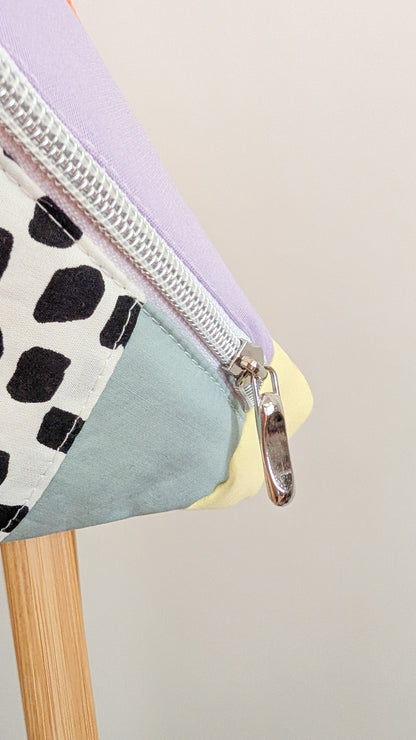 Zero Waste Hip Bag Patchwork - Bauchtasche Cord Pastell Einzelstück