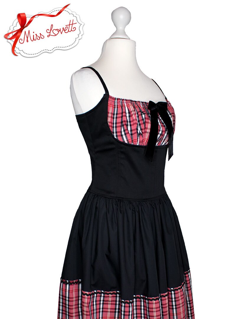 SALE | ANNIE_01 Corsagen Cocktail Kleid Tartan - LIMITIERT